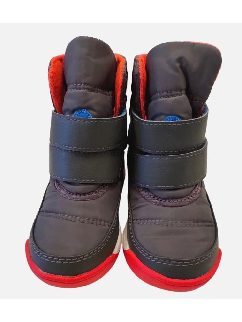 Sorel Whitney Boots Child Size 7 Adjustable Closure Poppy Jet Black NWOB Unisex